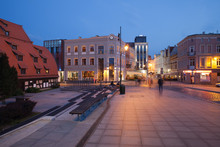 City Of Bydgoszcz In Poland By Night