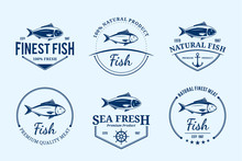 Fish Logos, Labels And Design Elements