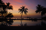 Fototapeta Zachód słońca - Sunset at Meeru island , Maldives