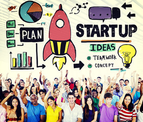 Sticker - Start Up Business Plan Development Vision Concept