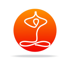 Sticker - yoga logo