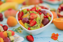 Fruit Salad - Diet, Healthy Breakfast, Weight Loss Concept