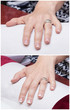 French manicure - before and after