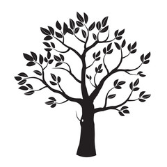 Black vector tree