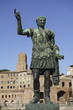 Statue of Roman Emperor Trajan on the via dei Fori Imperiali