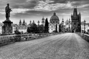 Wall Mural - Historic Charles Bridge in Prague, Czech Republic