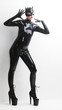 © Richard Semik - standing woman wearing latex clothes