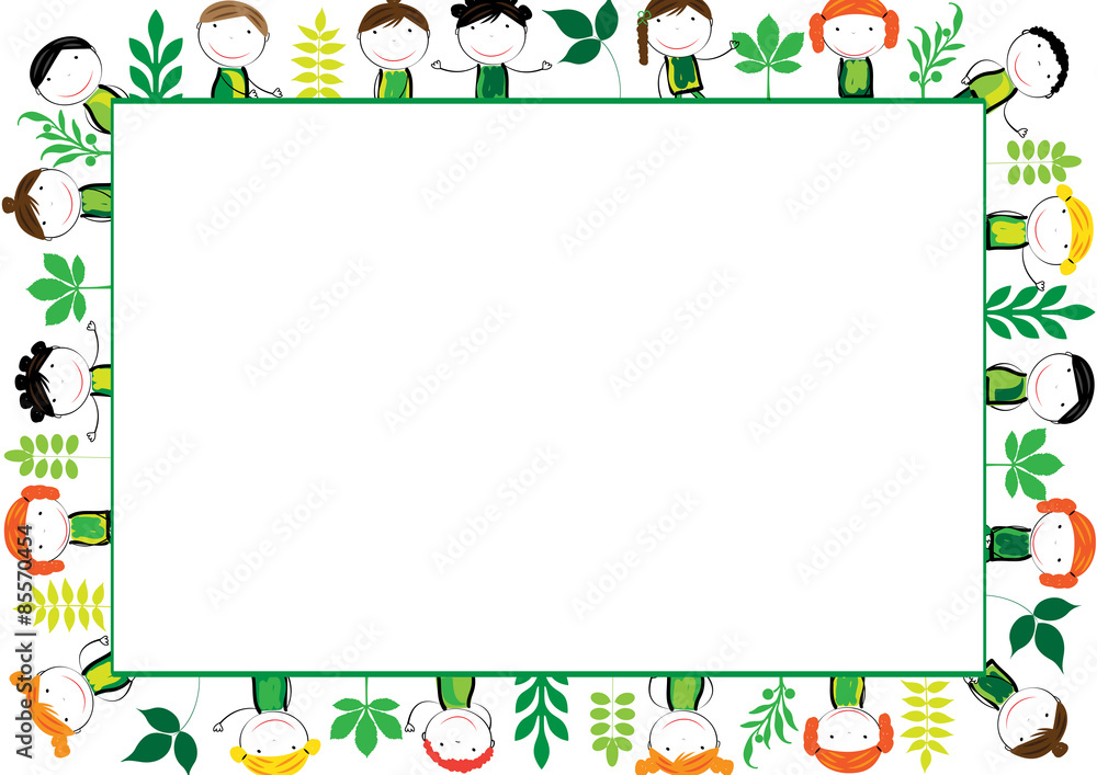 Kids frame Stock Vector | Adobe Stock