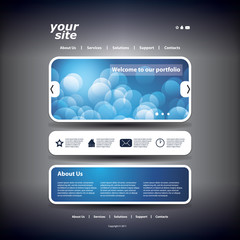 Wall Mural - Website Template