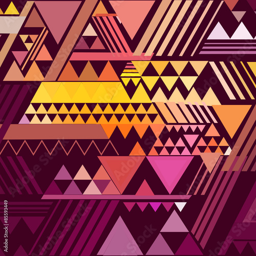 Triangle geometric abstract background Poster Mural XXL