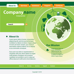 Wall Mural - Website Template Vector