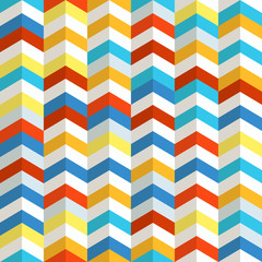 Leinwandbilder - Seamless pattern of different figures. Abstract seamless colorfu