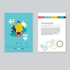  Vector brochure template design.  Abstract Backgrounds,Flat Info