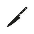 The knife icon. Chopper Knife symbol. Flat