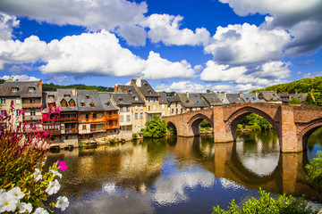 Poster - Espalion - pictorial village in southern France