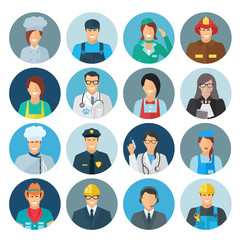 Canvas Print - Profession Avatar Flat Icon