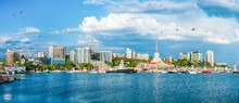 Sochi Cloud Summer City Buildings Sea Black Russia Urban Panoram