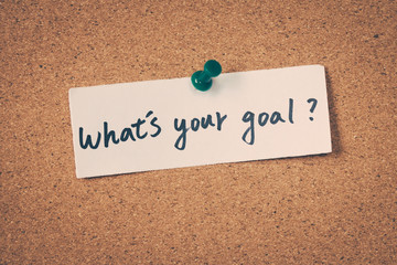 Wall Mural - What's your goal