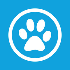 Canvas Print - Paw sign icon