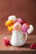 beautiful ranunculus flowers in vase