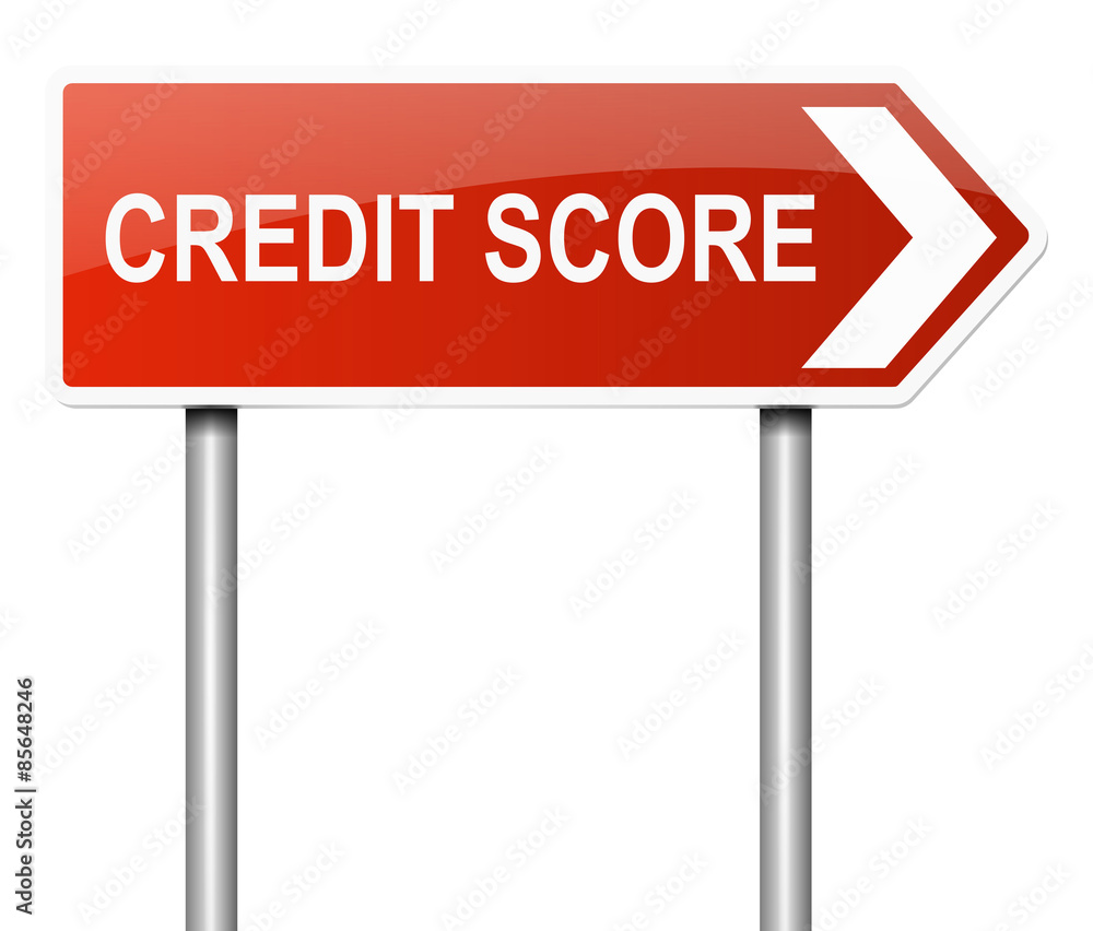 Credit score concept.