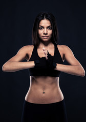 Wall Mural - Portrait of a fitness woman