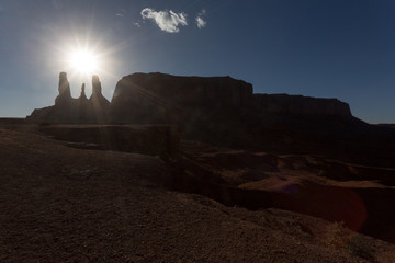 Sticker - Sonnenuntergang beim Monument Valley