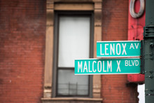 New York Street Sign: Malcom X