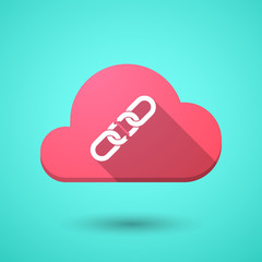 Poster - Cloud icon with a broken chain