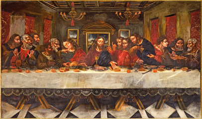 Papier Peint - Granada - Last supper in church Monasterio de San Jeronimo.