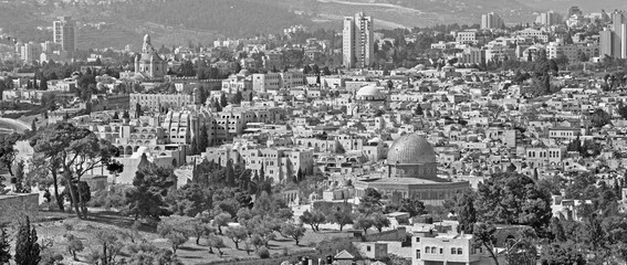 Wall Mural - Jerusalem - Outlook from Mount of Olives to old city