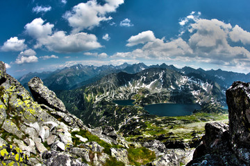 Plakat góra tatry panorama klif