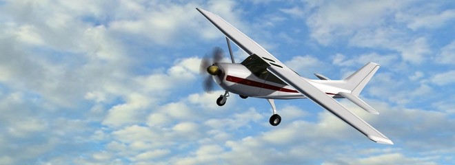 Wall Mural - most popular light aircraft in fly