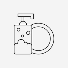 Sticker - Detergents line icon