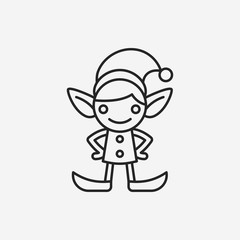 Canvas Print - Elf icon