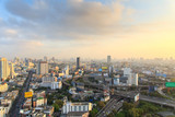 Fototapeta  - Bangkok Expressway and Highway top view, Thailand