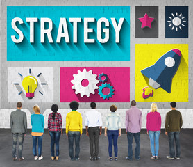 Wall Mural - Strategy Start up Creativity Inspiration Launch Concept