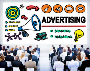 Wall Mural - Advertising Commercial Online Marketing Shopping Concept
