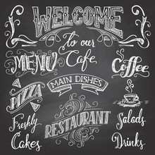 Cafe Chalkboard Hand-lettering