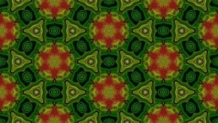 Wall Mural - kaleidoscopic generated seamless loop video