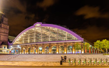 Liverpool Lime Street Train Station At Night - England