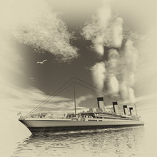 Titanic Ship - 3D Render