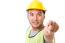 Construction Worker Pointing At You