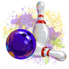 Poster - Bowling Pin and Ball
All elements are in separate layers and grouped.