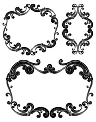 Canvas Print - ornate scroll frames