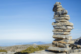 Fototapeta Desenie - Pile of stone at the mountain