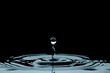 waterdrop on dark background