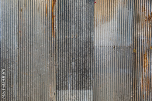 Fotomural A rusty corrugated iron metal texture.