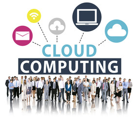 Poster - cloud computing network online internet storage concept