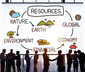 Canvas Print - Natural Resources Environment Economy Finance Concept